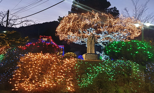 해피크리스마스 이슬촌축제 불빛경관