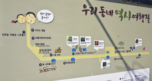 우리동네역사여행길 안내지도벽화