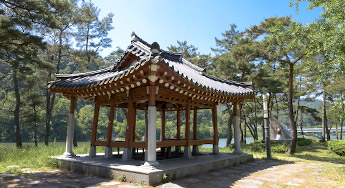 드솔밭 솔밭유원지 정자모습