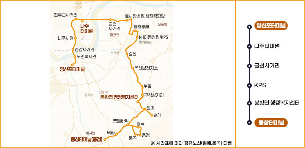 413번 노선도