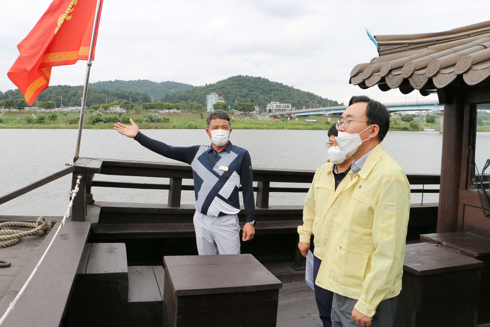 태풍 관련 황포돛배 선착장 현장 점검