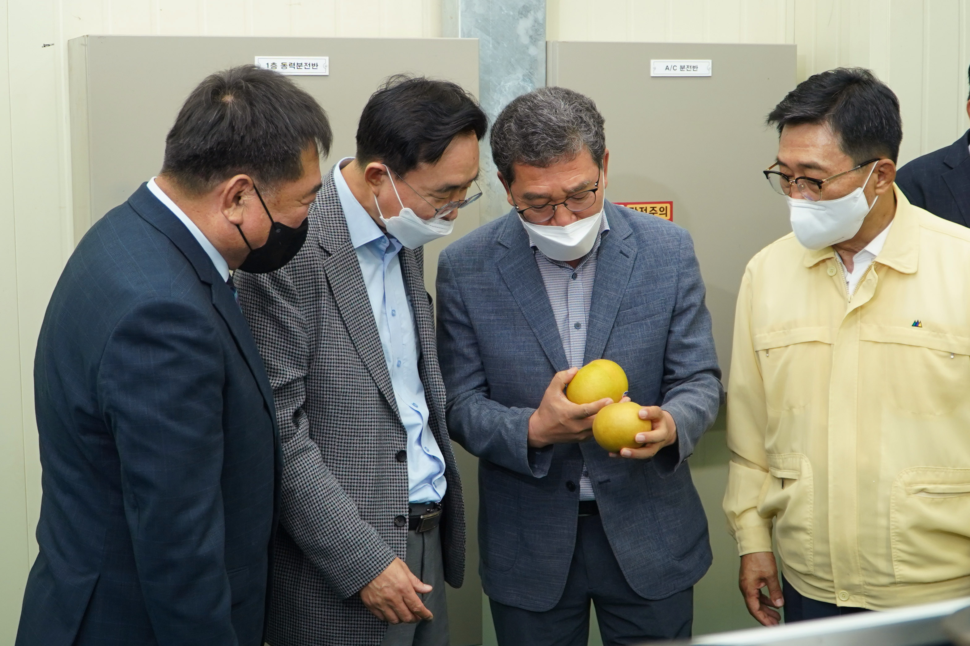 2022년 나주배 대미 수출 첫 상차 기념행사