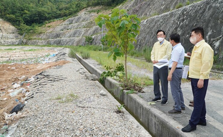위생매립장, 미화요원대기실 현장방문