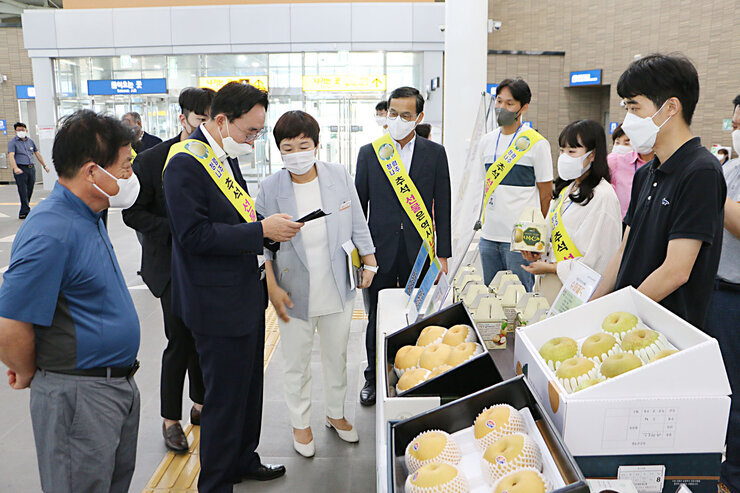 나주역 나주배 홍보 행사