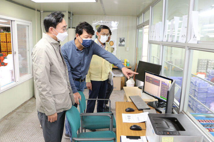 추석 명절 배선과장 방문