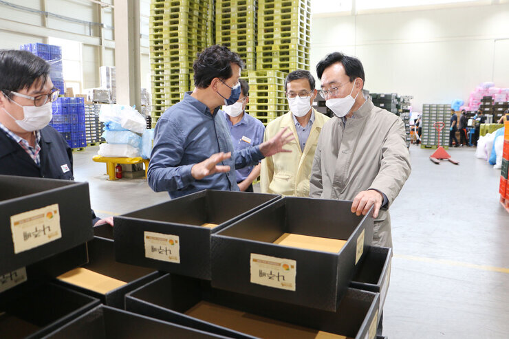 추석 명절 배선과장 방문