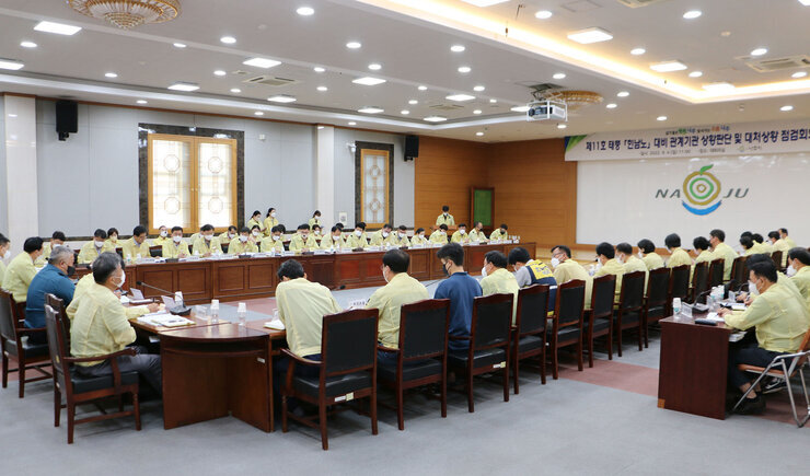 태풍 '힌남노' 대비 판단, 대처 점검회의