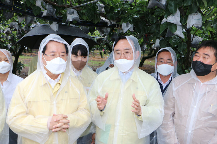 태풍 '힌남노' 북상 대비 전남도지사 배농가 방문