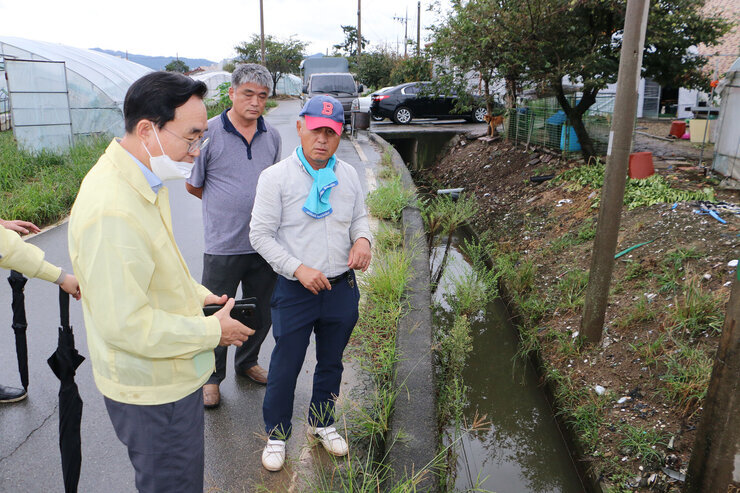 태풍 '힌남노' 북상 대비 시설하우스 방문