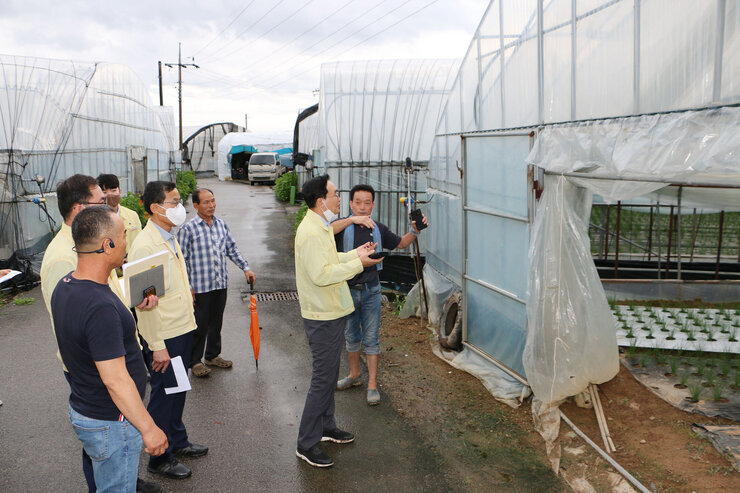태풍 '힌남노' 북상 대비 시설하우스 방문