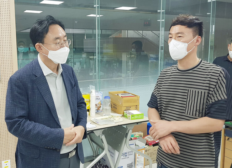 명절 연휴 보건소 근무자 격려 방문