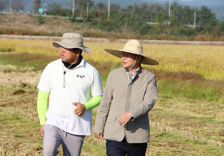 수확철맞이 벼농가 현장 방문