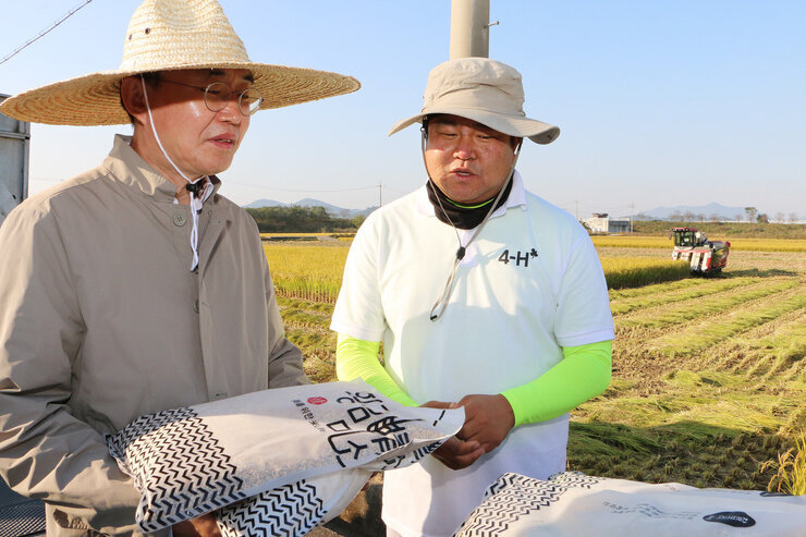 수확철맞이 벼농가 현장 방문