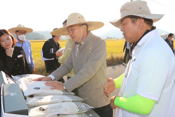 수확철맞이 벼농가 현장 방문