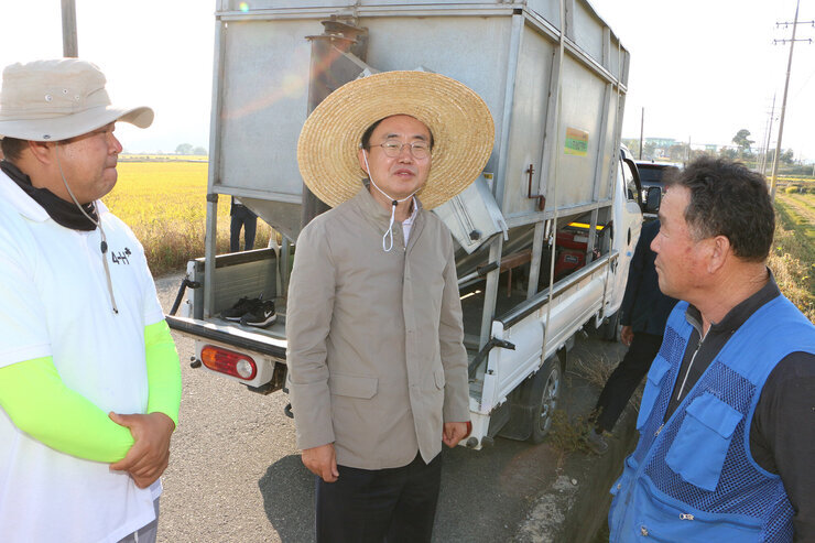 수확철맞이 벼농가 현장 방문