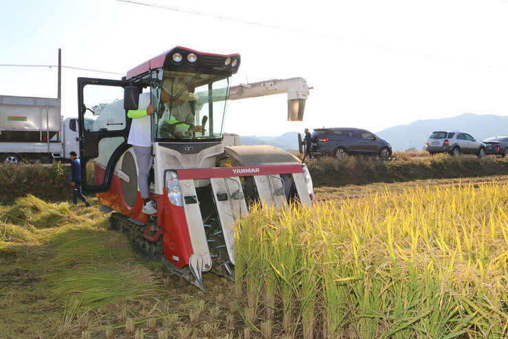 수확철맞이 벼농가 현장 방문