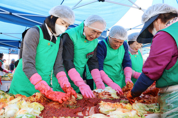 새마을 부녀회 사랑 愛 김장 나누기