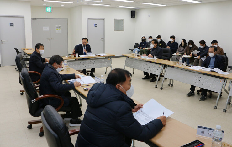 (재)나주농업진흥재단 이사회 회의 모습