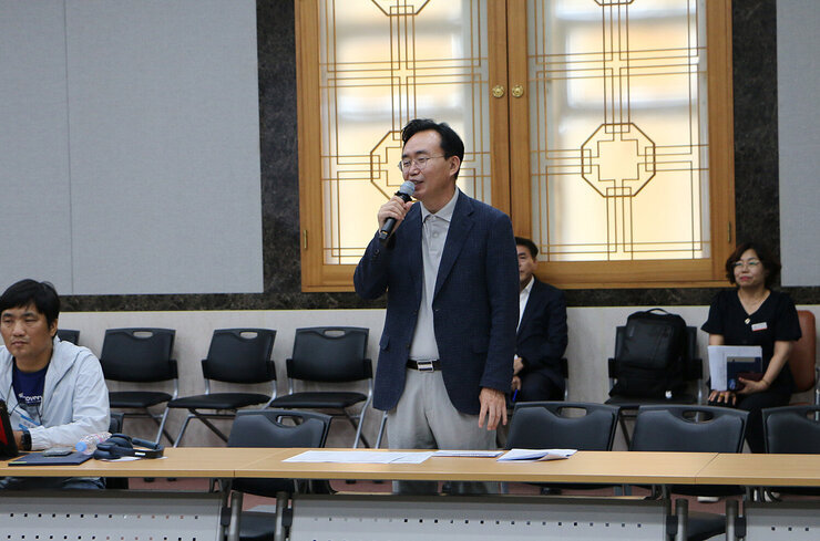 나주시 시민정책 아카데미 나주시장의 인사말 모습