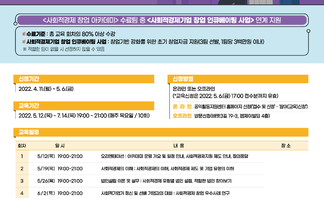 2022년 나주시 사회적경제 창업 아카데미 