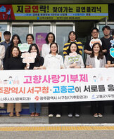 나주시 사회복지과, 광주광역시 서구청 기후환경과, 고흥군 두원면 고향사랑기부제 상호교차기부 응원