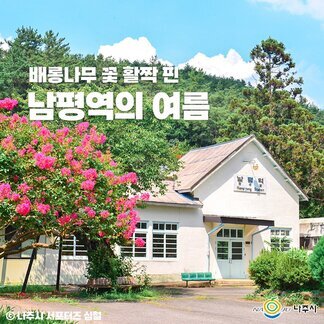 여름의 절정을 알리는  남평역
