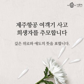 제주항공 여객기 사고 희생자를 추모합니다.