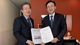 윤병태 나주시장, 최재철 전 주프랑스한국대사와 간담회