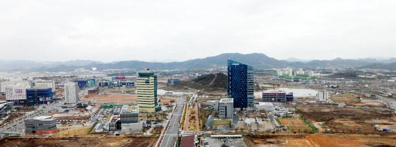 2014년 11월 17일에 촬영한 혁신도시 전경