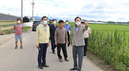 태풍 힌남노 대비 메론농가 방문