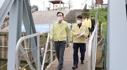 태풍 관련 황포돛배 선착장 현장 점검