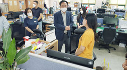 명절 연휴 보건소 근무자 격려 방문