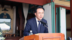 체암 나대용장군 순국 411주기 추모제 나주시장의 추모사 근접촬영