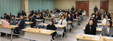 장애인활동지원사업 간담회 참석작들이 앉아 있는 앞모습