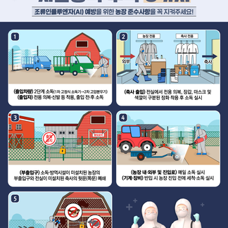 가금농장 AI 예방, 핵심 차단방역 5가지!
