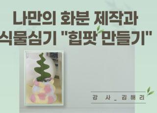 【원데이】나만의 화분 제작과 식물 심기 (힙팟 만들기)