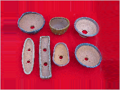 야생화분(중분) 도자기 7점