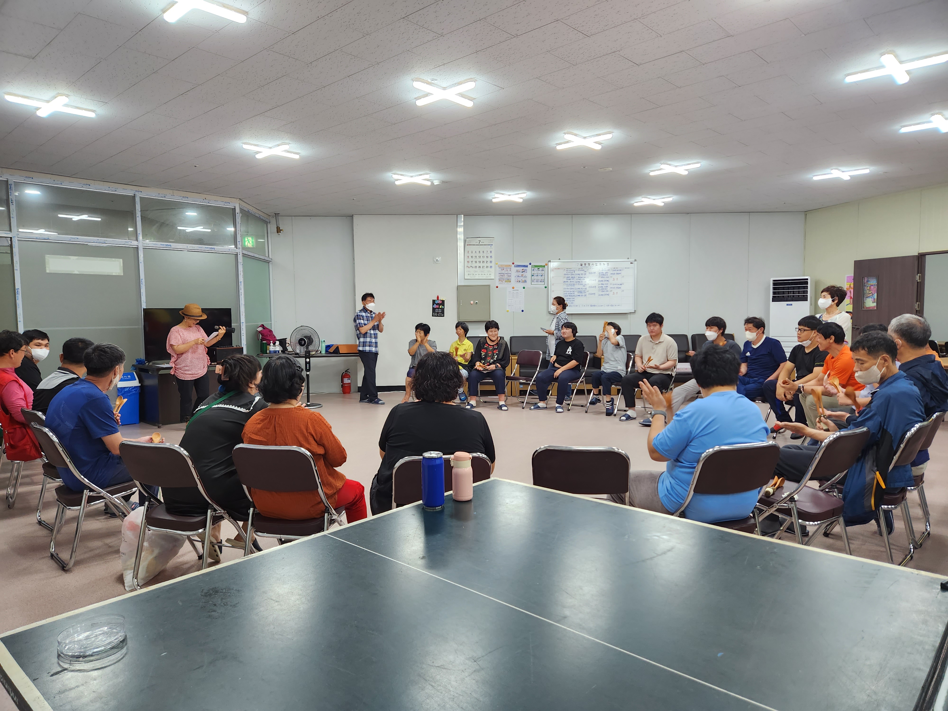 한국평생교육협회 숟가락 리듬 난타