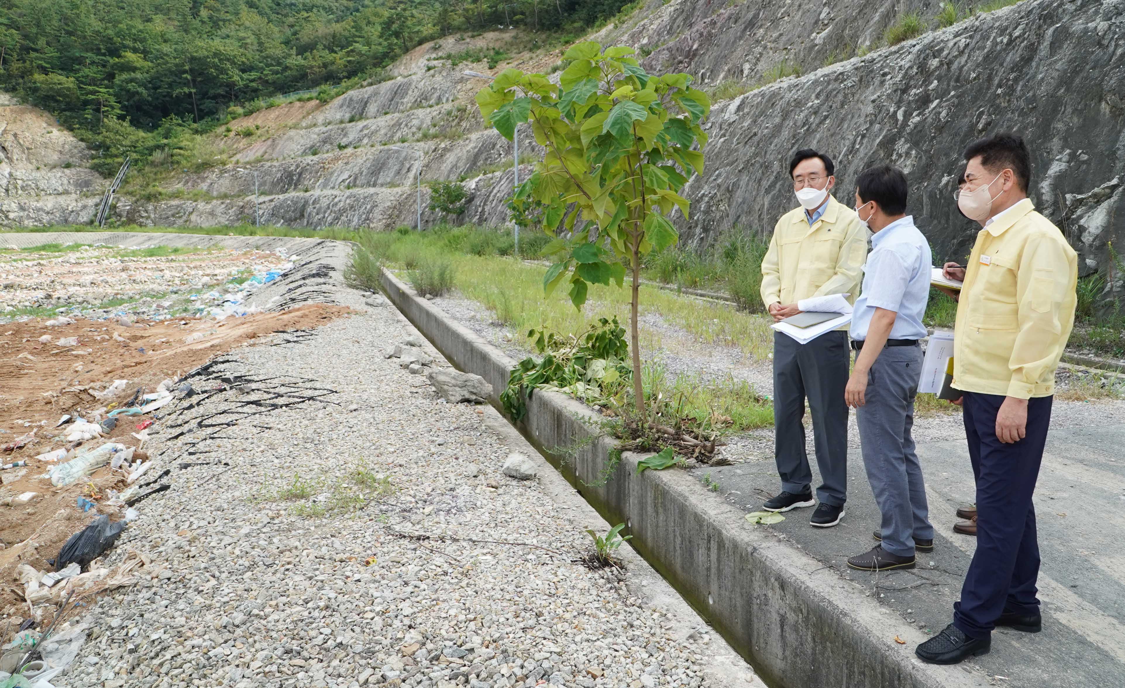 위생매립장, 미화요원대기실 현장방문