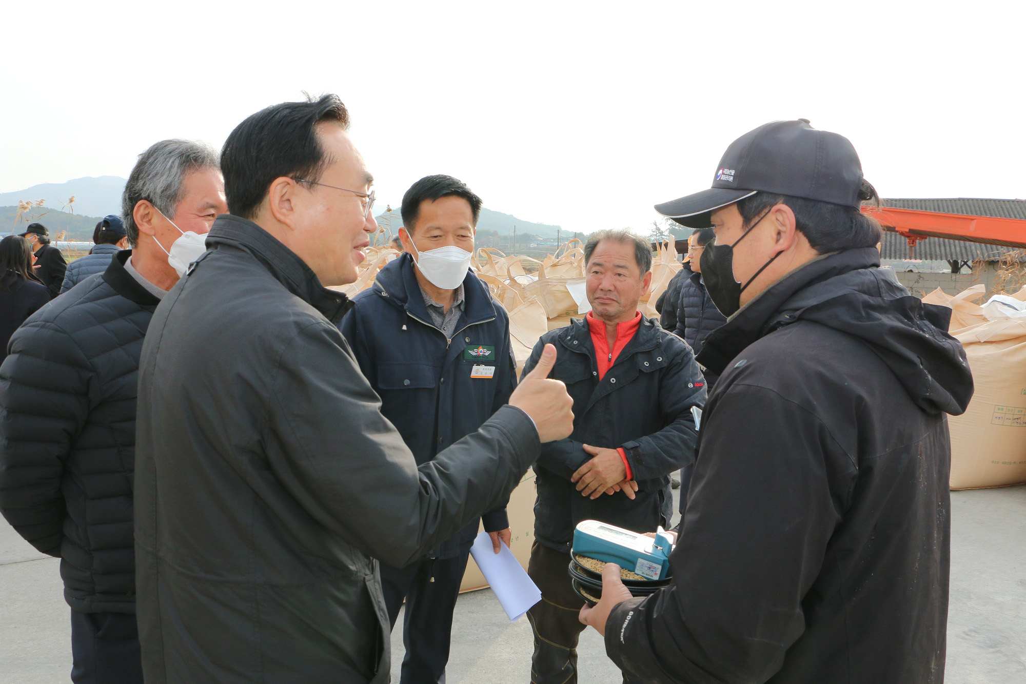 공공비축미 수매현장 방문(문평면)