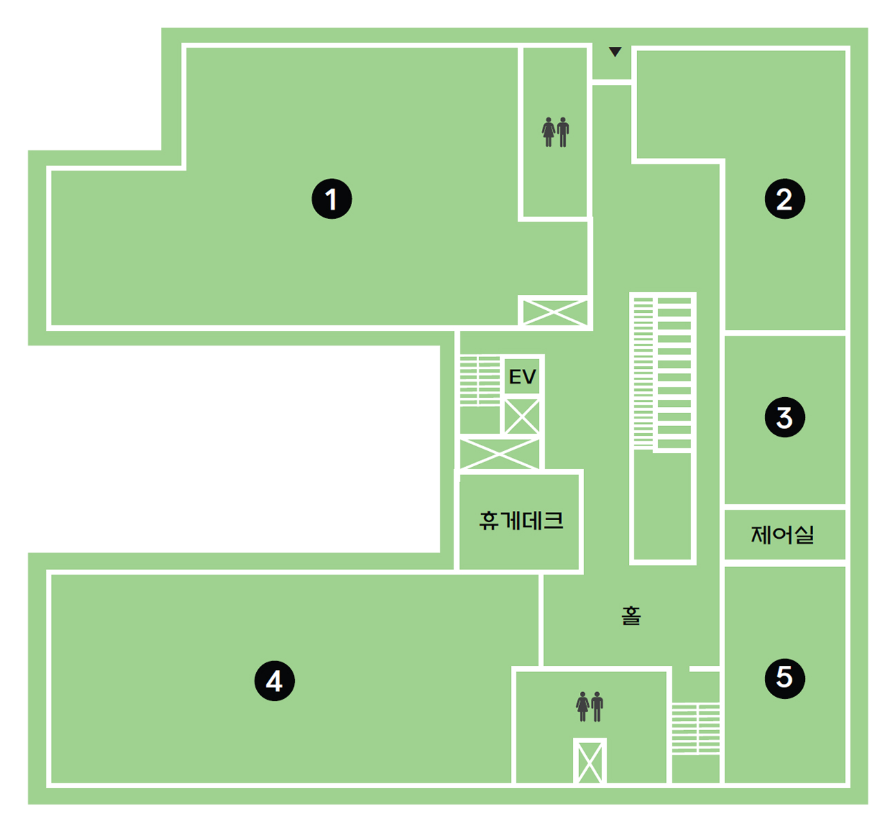 빛가람 꿈자람센터 지상2층 평면도