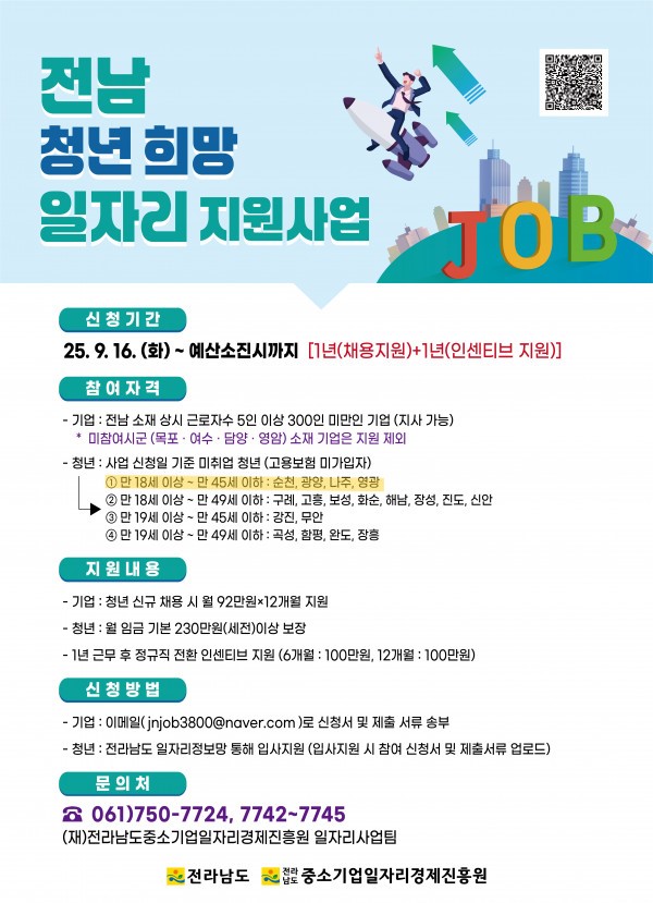 전남청년희망일자리지원사업