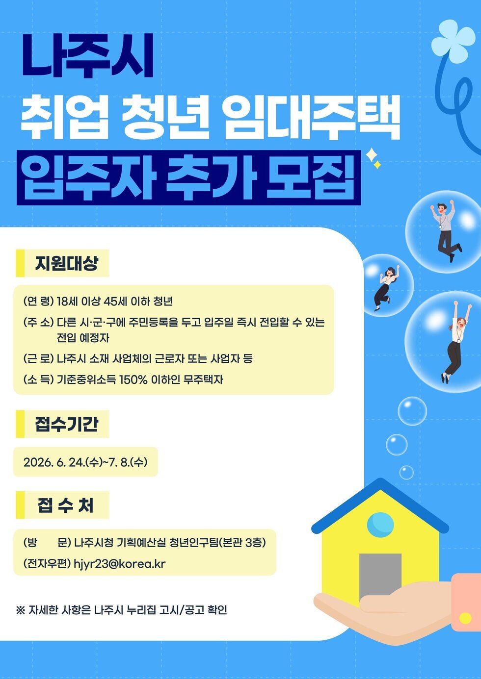 취업청년 임대주택 입주자 추가 모집