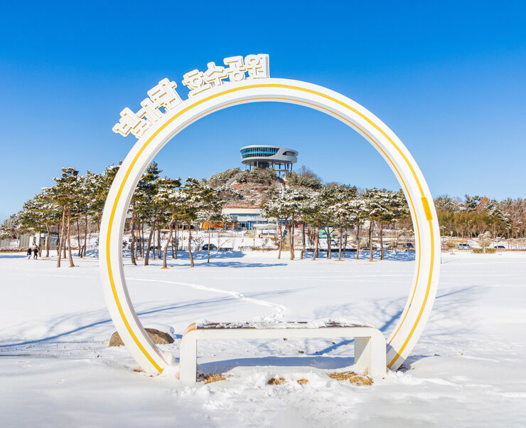 [일반-장려상] 빛가람 호수공원의 겨울풍경-나소영