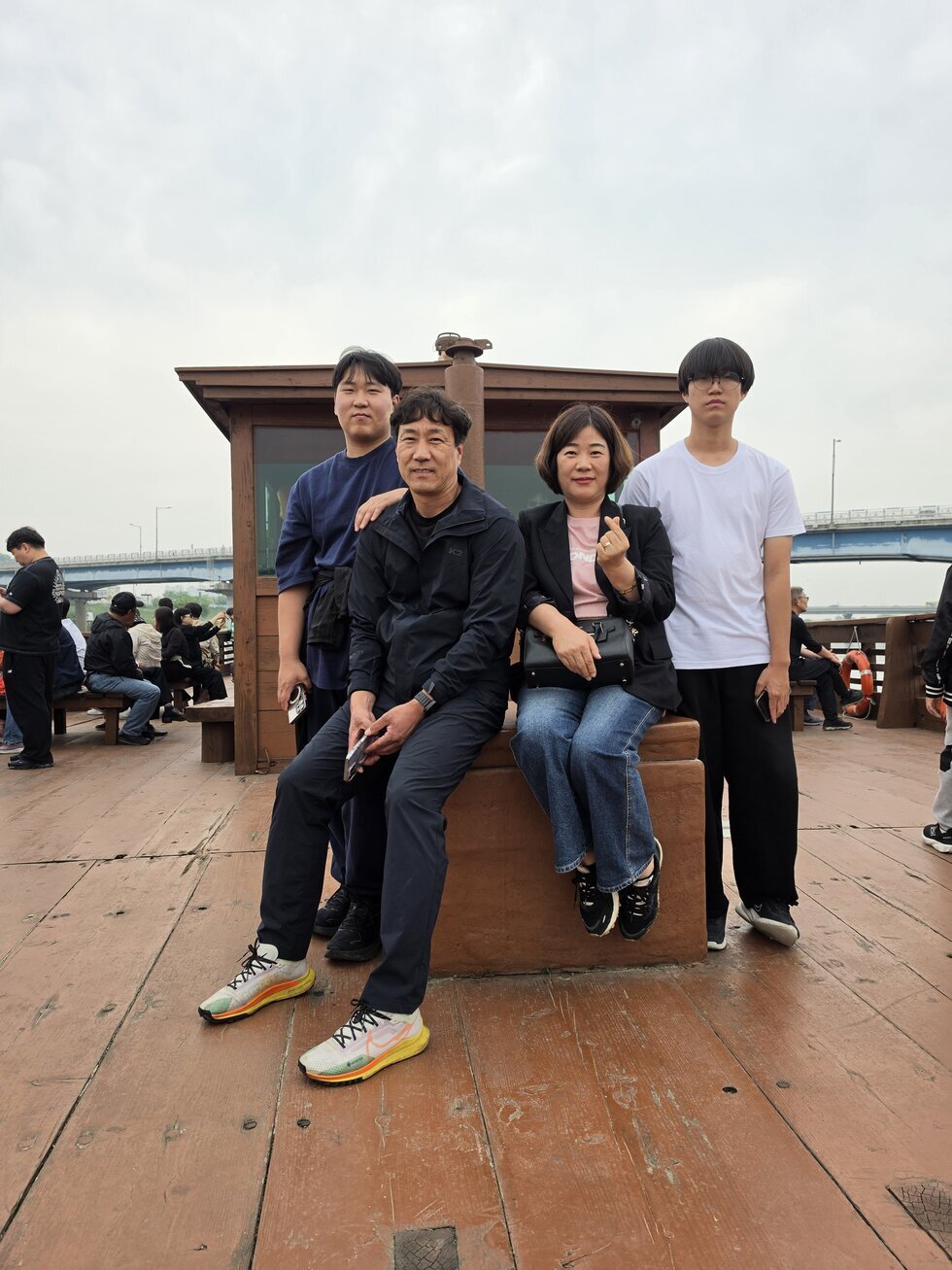 나주 황포 돛배 가족 사진