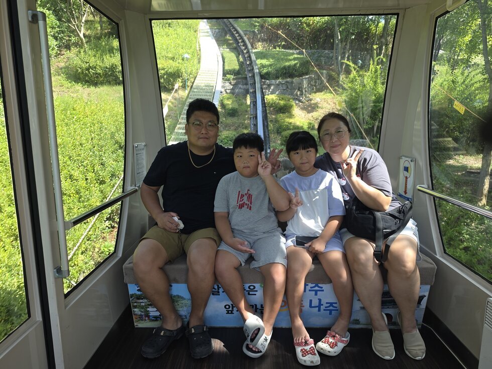 빛가람공원에서..모노레일 탑승