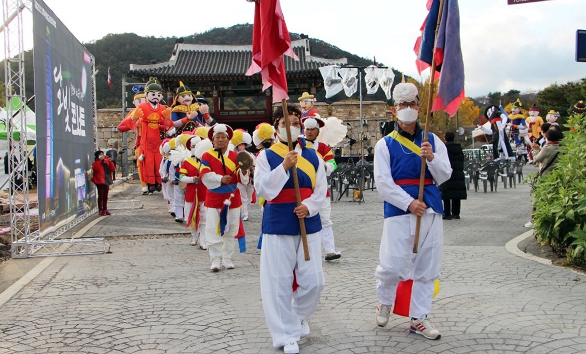 나주 문화재 야행 지난 축제 개막식 장면