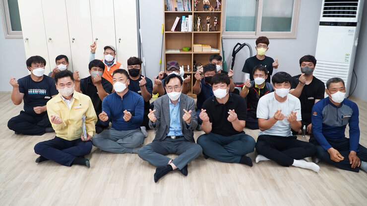 위생매립장, 미화요원대기실 현장방문