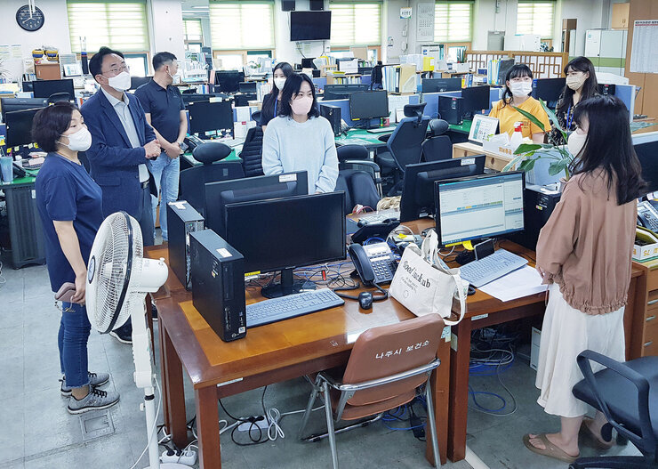 명절 연휴 보건소 근무자 격려 방문