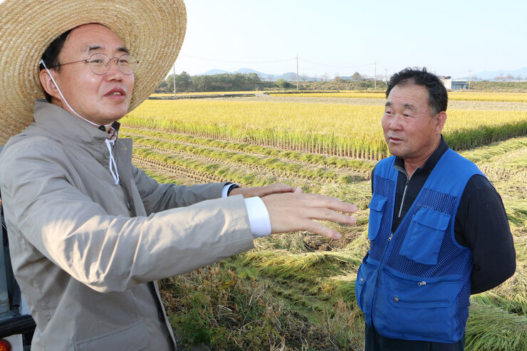 수확철맞이 벼농가 현장 방문